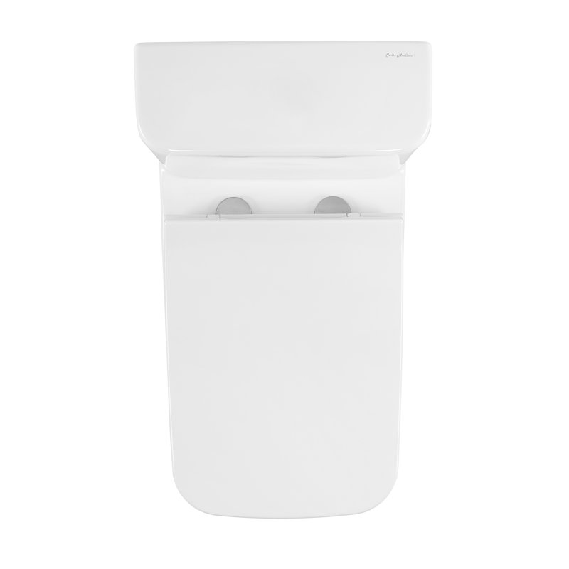 Swiss Madison Carre 1.28 GPF Elongated Floor Mounted OnePiece Toilet